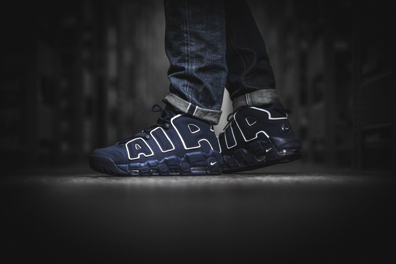 Nike air more uptempo '96 clearance obsidian/obsidian-white